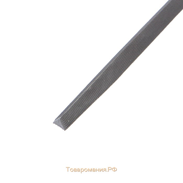 Напильник ТУНДРА, трехгранный, сталь У10, деревянная рукоятка, №2, 150 мм