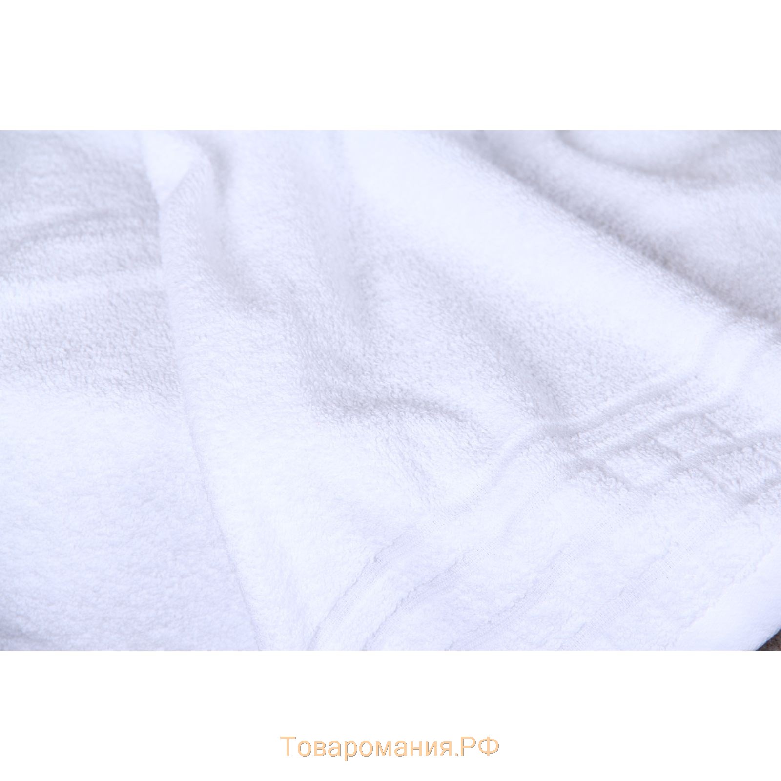 Полотенце махровое "" Гармония белый 30*70 см, 100% хлопок, 400гр/м2