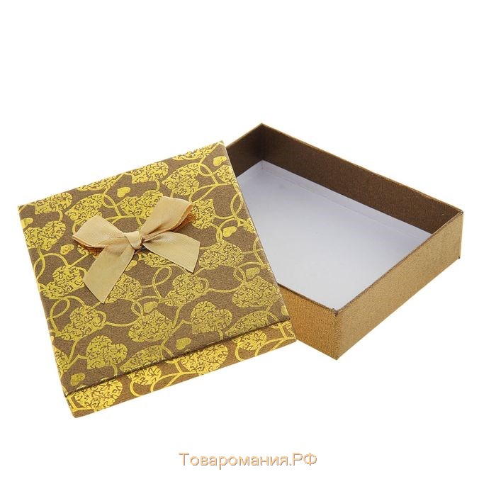 Коробка подарочная "Комильфо", коричневый, 13 х 10,5 х 3 см