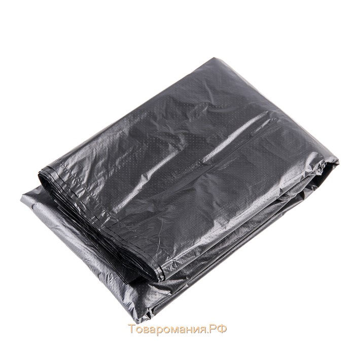 Мешки для мусора «Крепак», 30 л, с ручками, ПНД, 11 мкм, 50×65 см, 20 шт, цвет чёрный