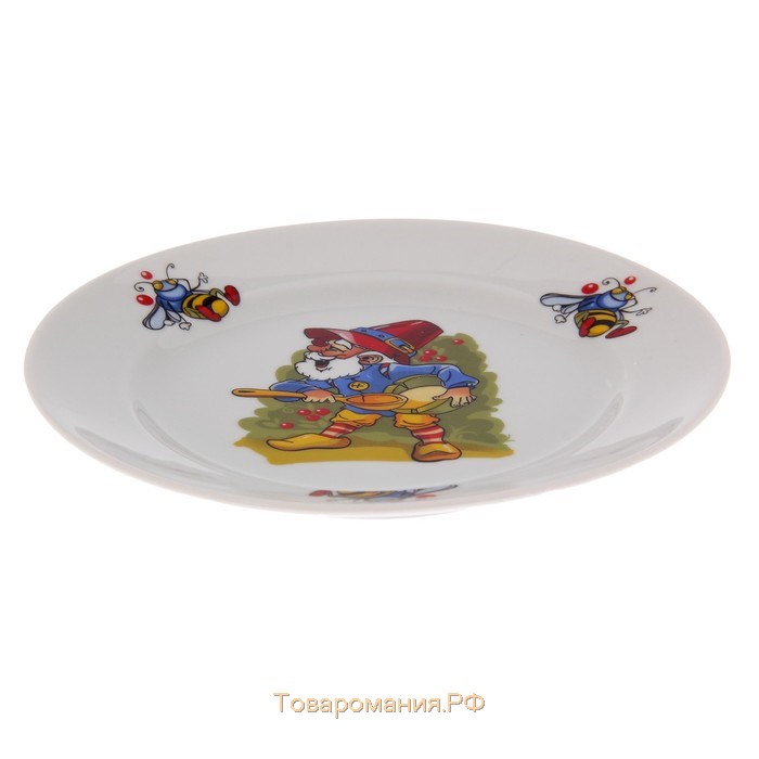 Набор детский «Лесовичок», 3 предмета: салатник 360 мл, тарелка d=17 см, кружка 200 мл, микс