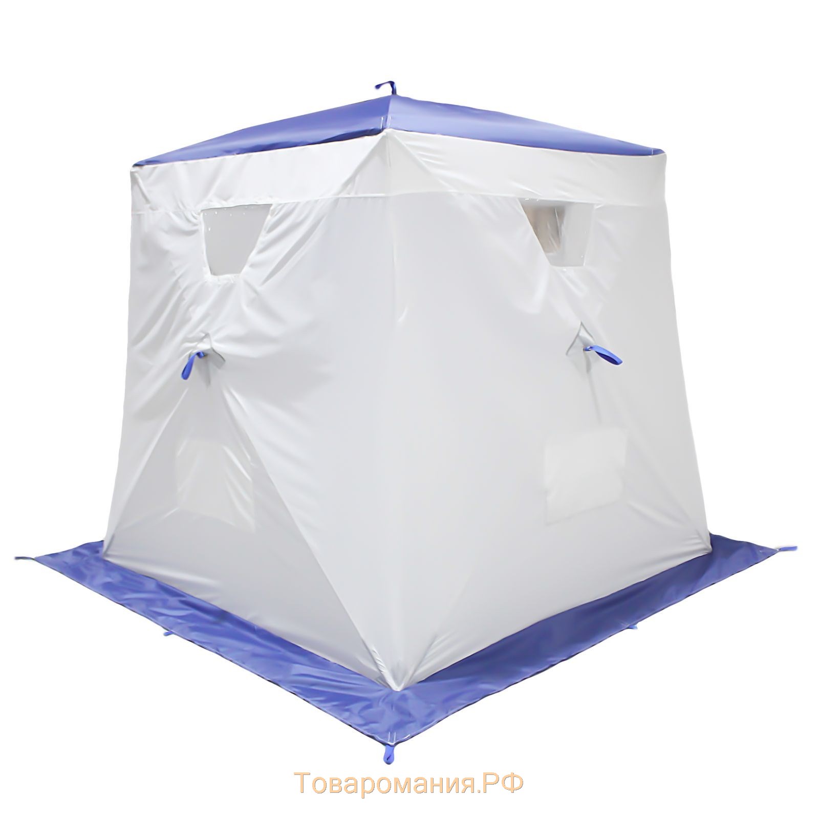 Палатка «Призма Люкс» 170, 1-слойная, цвет белый/синий