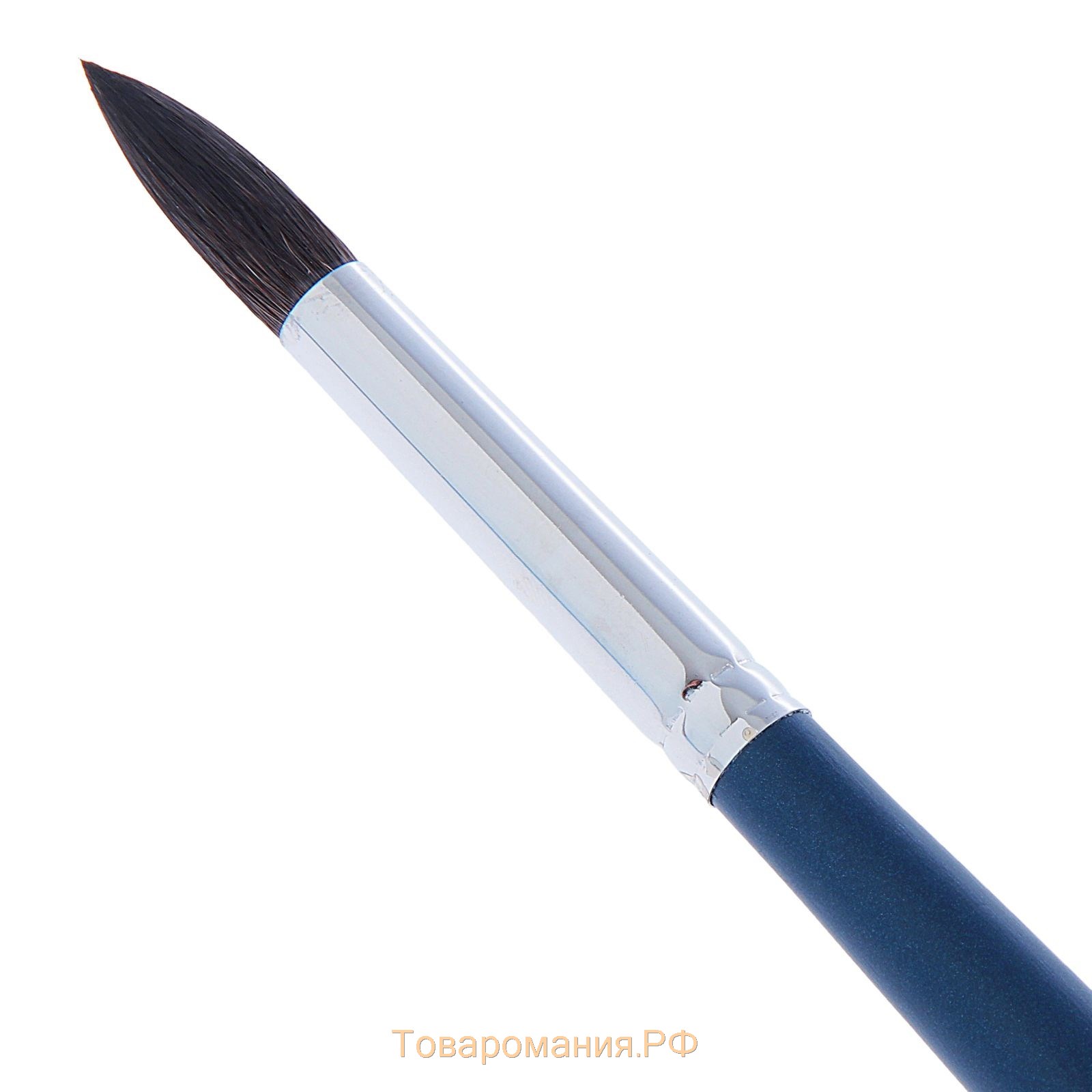 Кисть Белка круглая Байкал № 13, диаметр обоймы 7 мм, выход волоса 24 мм, удлинённая ручка