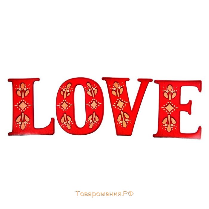 Буквы для фото "LOVE" (цвет красный)