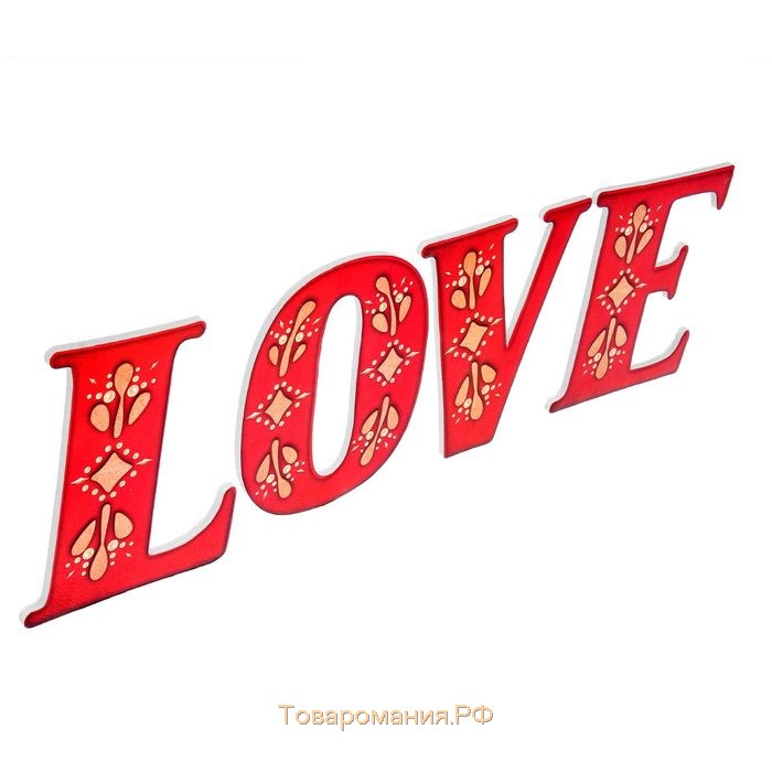 Буквы для фото "LOVE" (цвет красный)