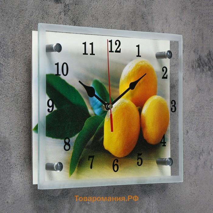 Часы настенные, серия: Кухня, "Лимонный аромат", 20х25  см