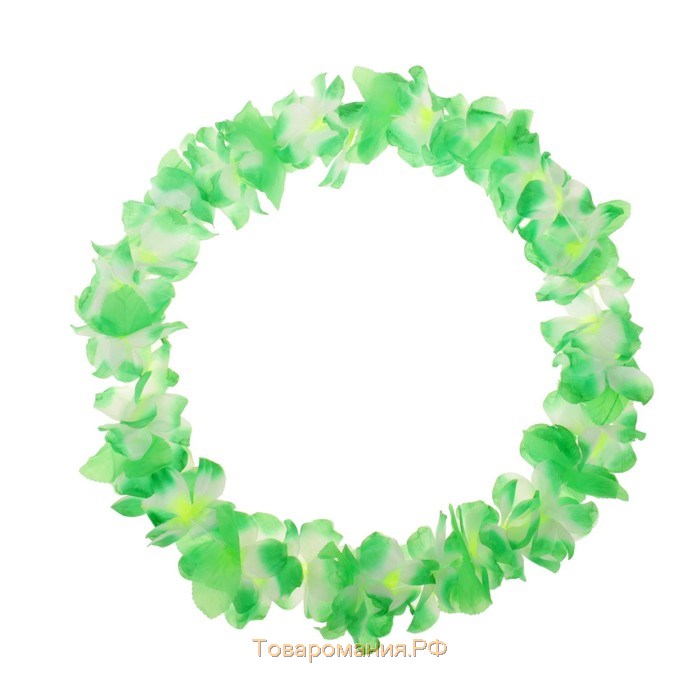 Гавайское ожерелье "Лиана", цвет салатовый