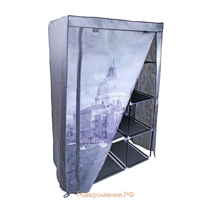 Шкаф для одежды «Венеция», 100×50×170 см, цвет серый