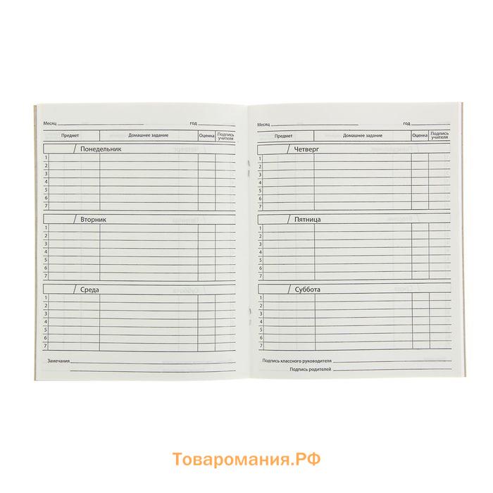 Дневник универсальный для 1-11 классов, "Госсимволика России-3", мягкая обложка, 40 листов