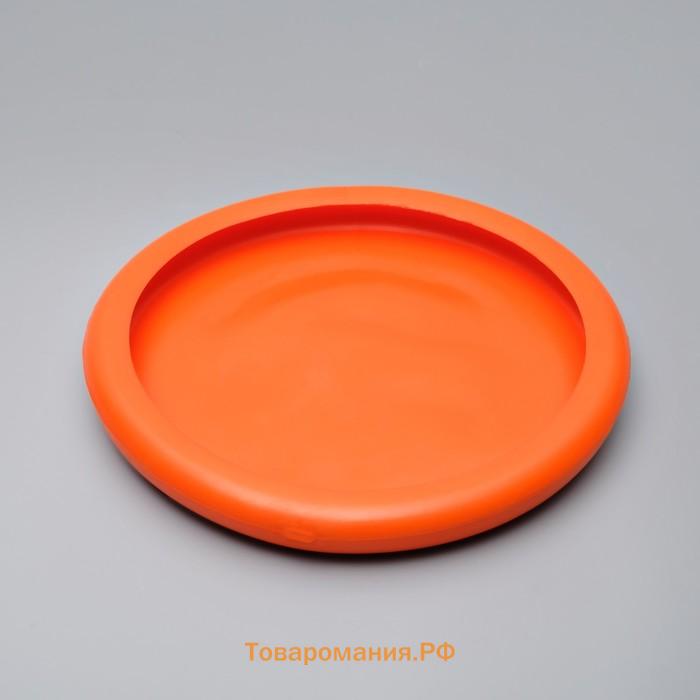 Летающая тарелка-фрисби "ДогЛайк" малая, алая, 18х2,3 см