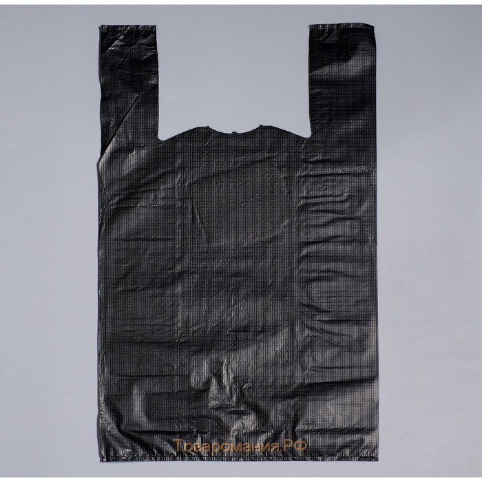Пакет "Best чёрная", полиэтиленовый, майка, 31 х 55 см, 30 мкм