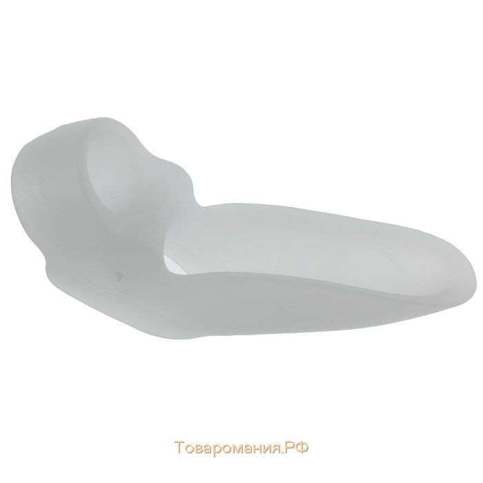 Корректоры-разделители для пальцев ног, с накладкой на косточку большого пальца, 1 разделитель, силиконовые, 9 × 4 см, пара, цвет белый