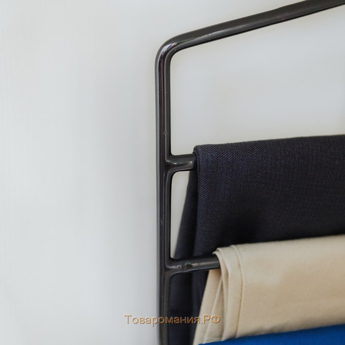 Плечики - вешалки для одежды многоуровневые, 35×25 см, антискользящее покрытие, цвет МИКС