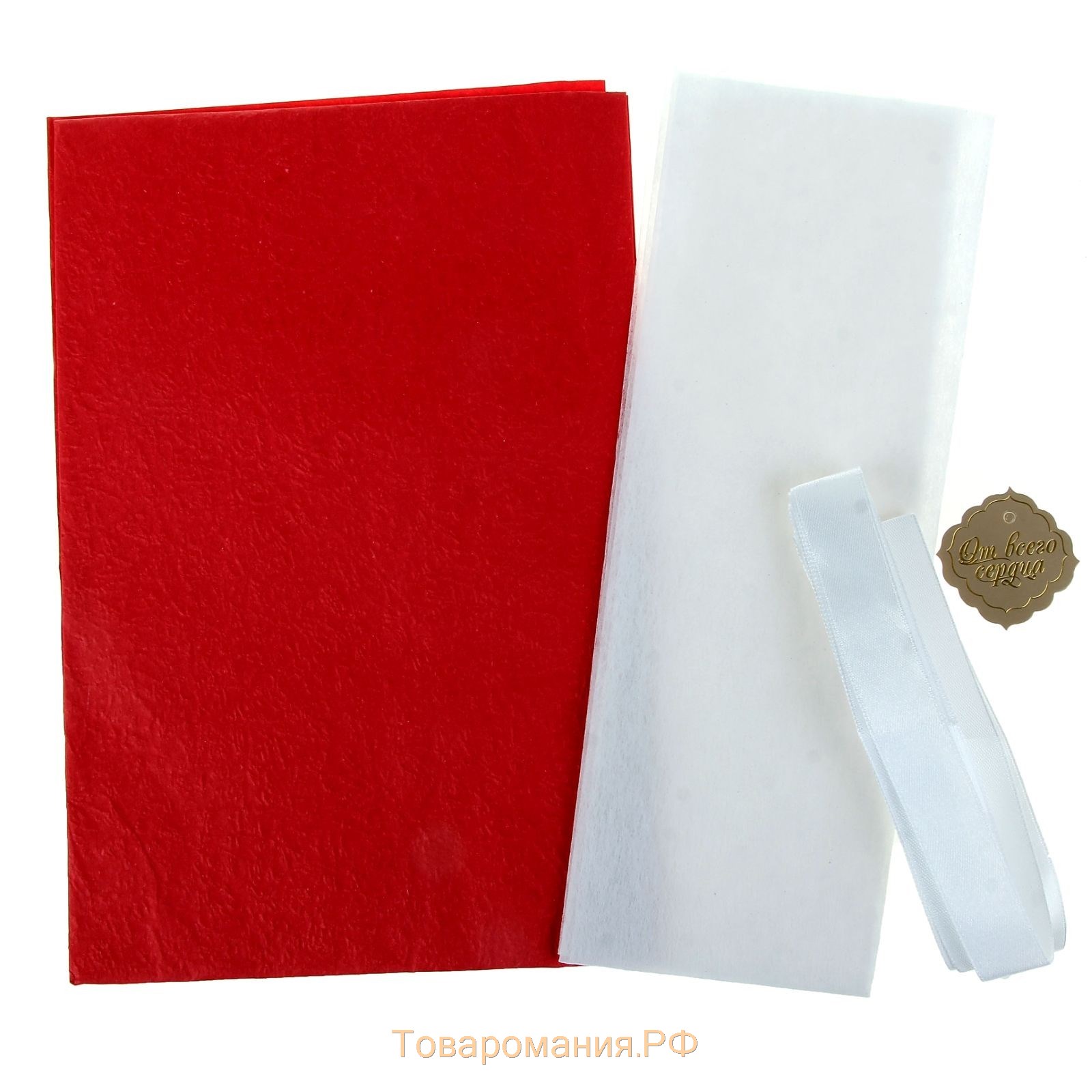 Набор для упаковки подарка "Фламенко" (бумага упаковочная+декор),