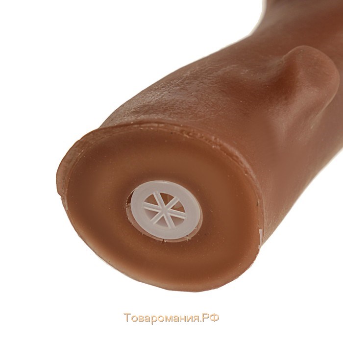 Игрушка пищащая "Ветка" для собак, 21,5 см, коричневая