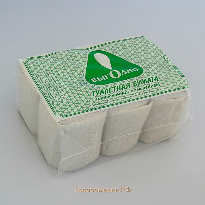 Туалетная бумага «Макс-Экономъ», без втулки, 1 слой, 6 рулонов