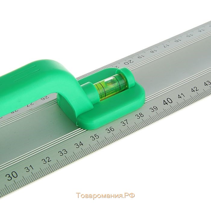 Линейка-уровень ТУНДРА, металлическая, пластиковая ручка, 2 глазка, 600 мм
