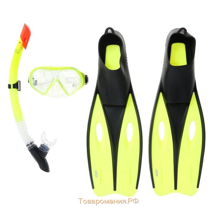 Набор для плавания Dream Diver, для взрослых, 3 предмета: маска, трубка, ласты, размер 40-42, цвет МИКС, 25022 Bestway