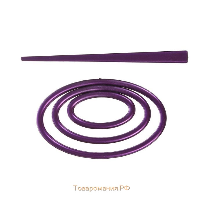 Заколка декоративная для штор, 10 × 6 см, см, цвет фиолетовый