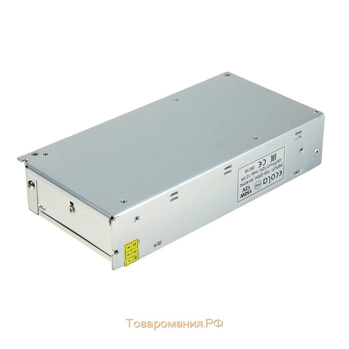 Блок питания Ecola для светодиодной ленты 12 В, 150 Вт, IP20