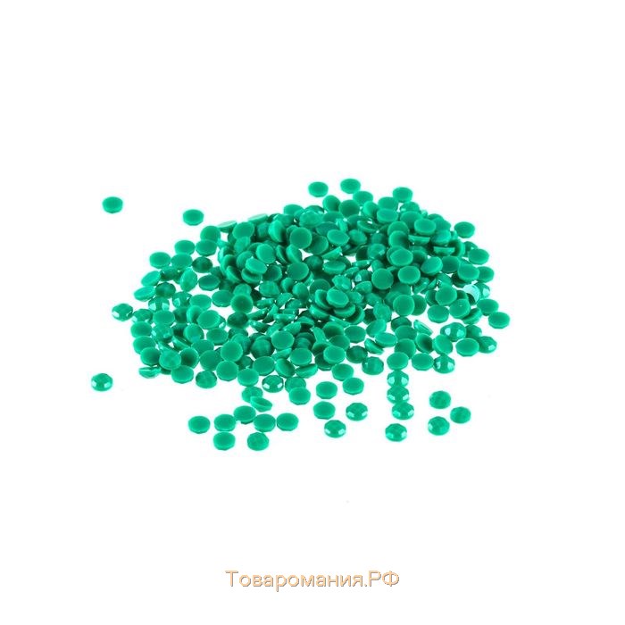 Стразы для алмазной вышивки, 10 гр, не клеевые, круглые d=2,5мм 3850 Bright Green DK