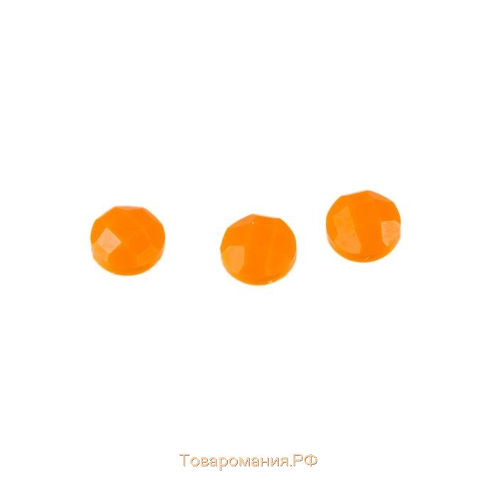 Стразы для алмазной вышивки, 10 гр, не клеевые, круглые d=2,5мм 740 Tangerine DK