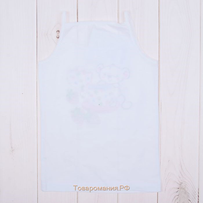 Майка для девочки "Мышата и сладости", рост 110 см (56), цвет белый ДНМ973001_1