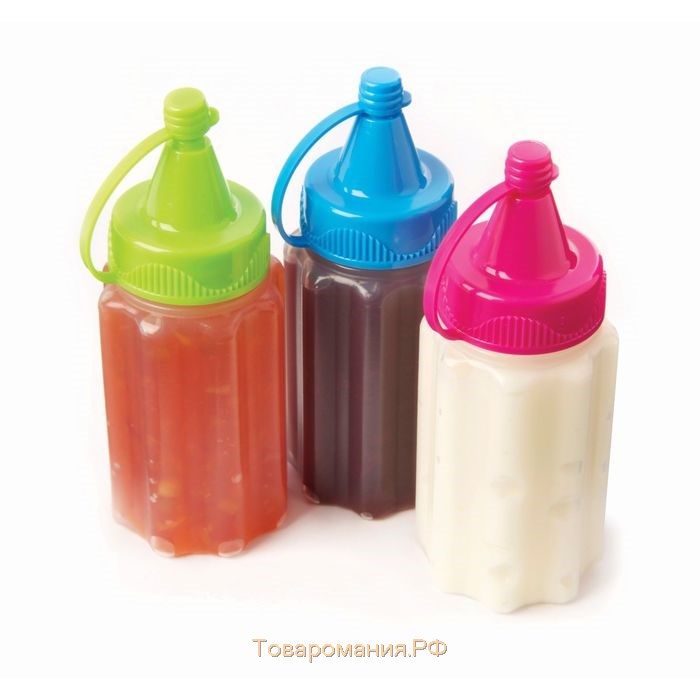 Бутылка для соуса Sistema To-Go, 35 мл, 3 шт., цвет МИКС