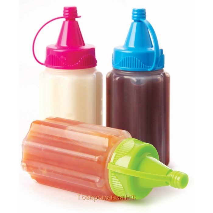 Бутылка для соуса Sistema To-Go, 35 мл, 3 шт., цвет МИКС