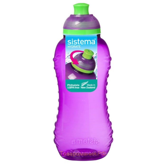 Бутылка для воды Sistema, 330 мл, цвет МИКС