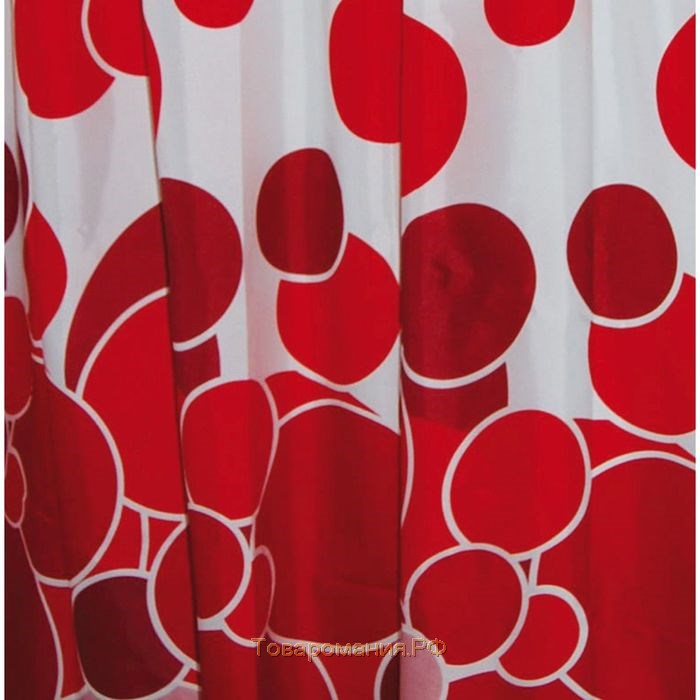 Штора для ванных комнат Kani, цвет красный