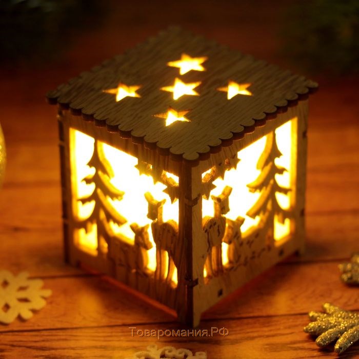 Декор с подсветкой «Зимний лес»