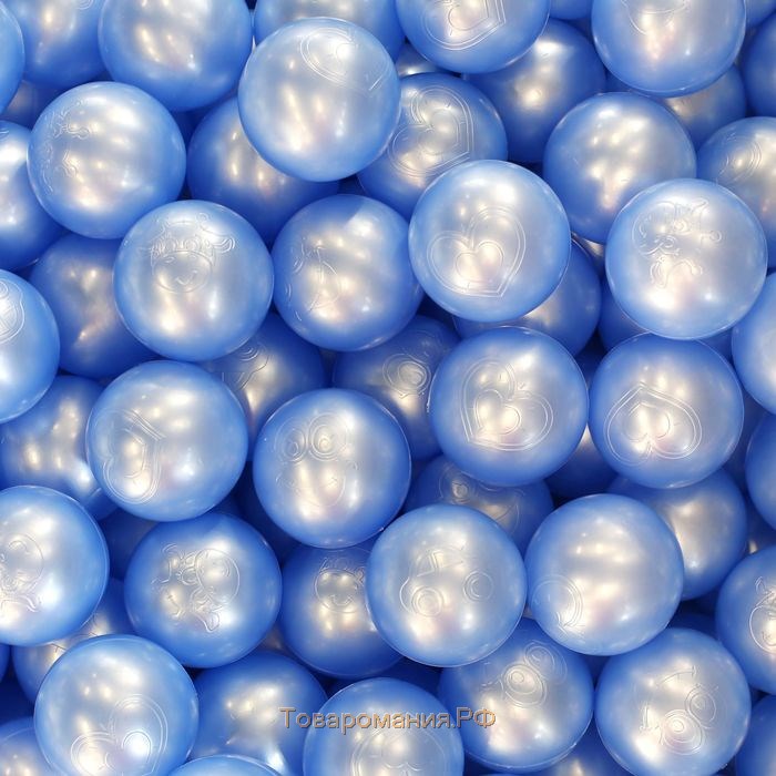 Шарики для сухого бассейна «Перламутровые», диаметр шара 7,5 см, набор 150 штук, цвет розовый, голубой, белый, зелёный