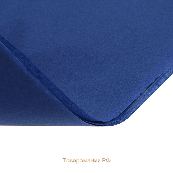 Бумага цветная тишью шёлковая, 510 х 760 мм, Sadipal, 1 лист, 17 г/м2, тёмно-синяя