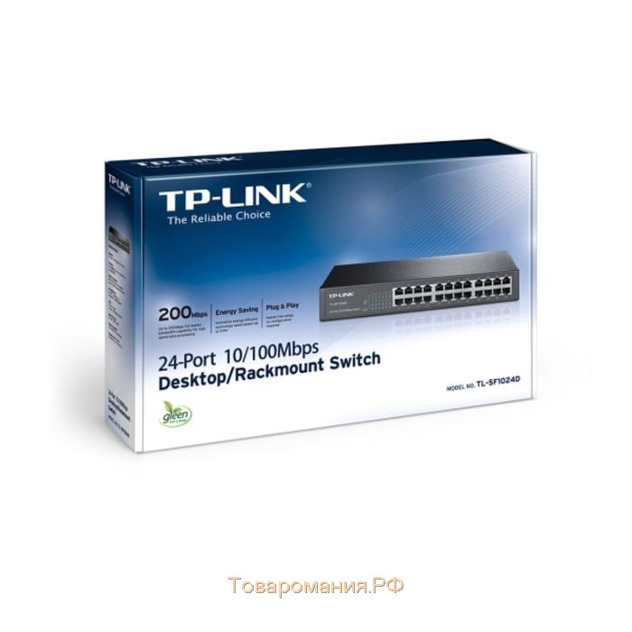Коммутатор TP-Link TL-SF1024D настольный/19U 24x10/100BASE-TX