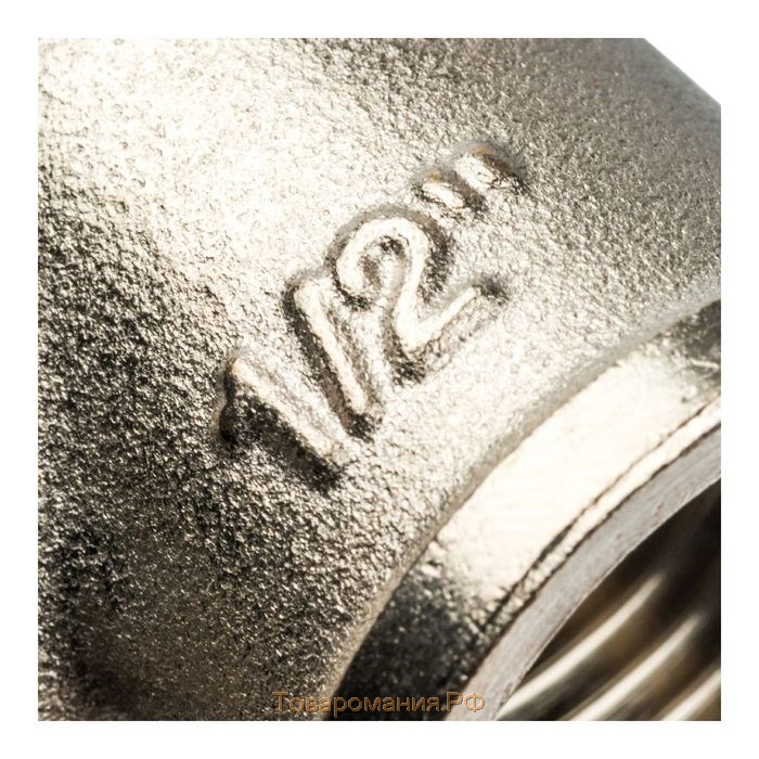 Угольник STOUT SFT-0012-000012, 1/2", наружная/внутренняя резьба, никелированная латунь