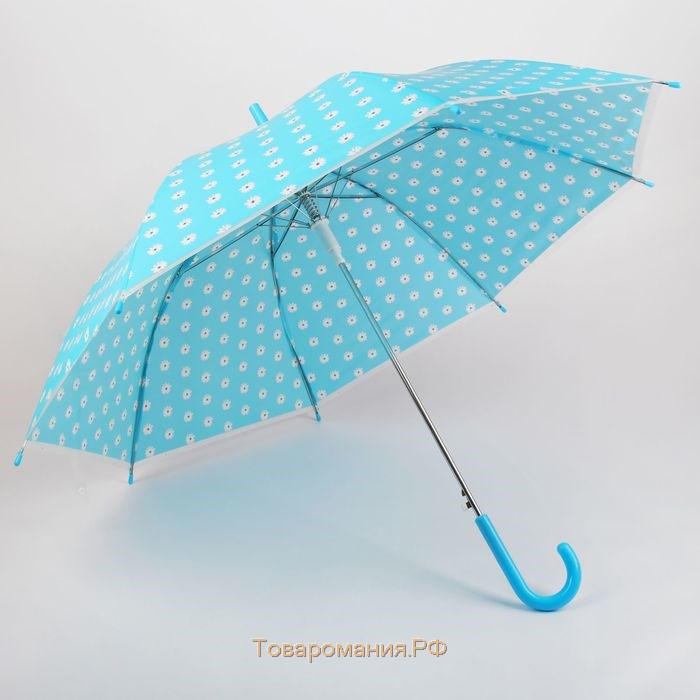 Зонт детский полуавтоматический "Прованс", r=43,5см, цвет голубой