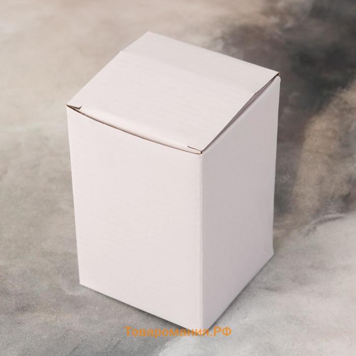 Органайзер для хранения ватных палочек, с крышкой, 7 × 11,5 см, в картонной коробке, цвет прозрачный