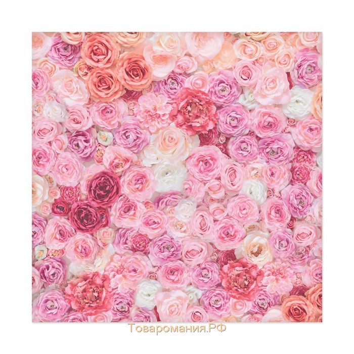 Бумага для скрапбукинга «Одеяло из роз», 30,5 х 30,5 см, 190 г/м²