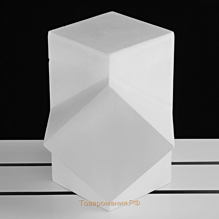 Геометрическая фигура сечение параллелепипедов, 20 см (гипсовая)