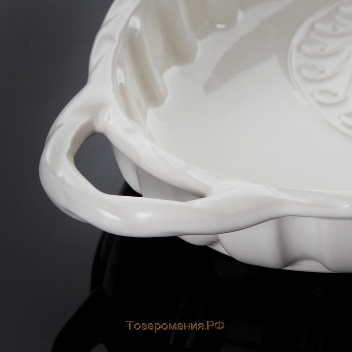 Форма для выпечки из жаропрочной керамики «Массимо», 39,5×21,2 см, цвет бежевый