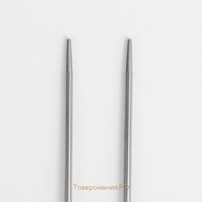 Спицы для вязания, прямые, d = 2,5 мм, 20 см, 2 шт