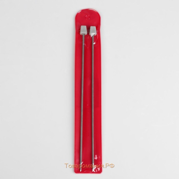 Спицы для вязания, прямые, d = 3 мм, 20 см, 2 шт