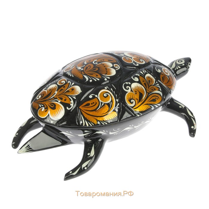 Шкатулка «Черепаха», 24×12 см, хохлома