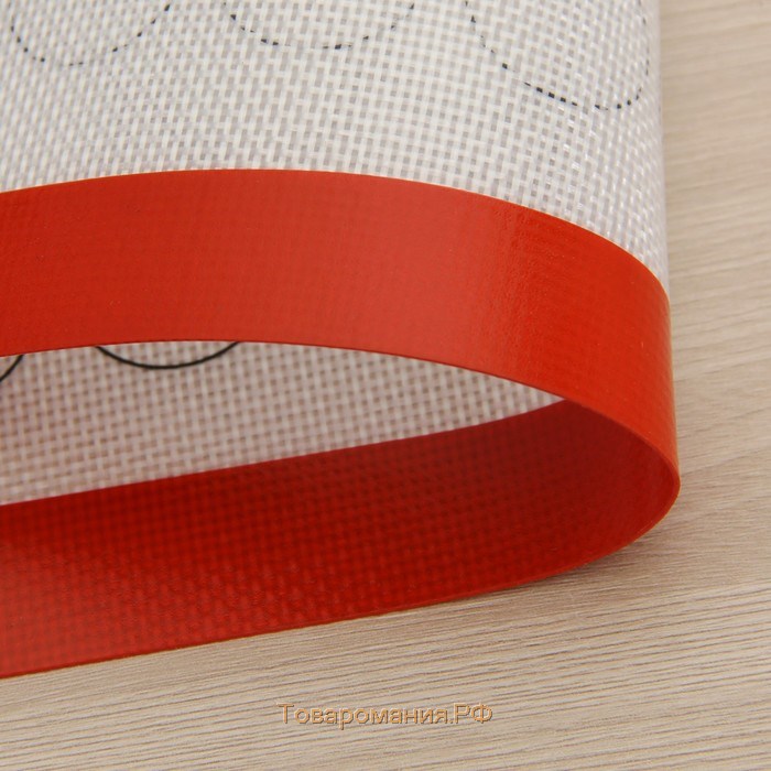 Армированный коврик для макаронс «Макарон», силикон, 40×30 см