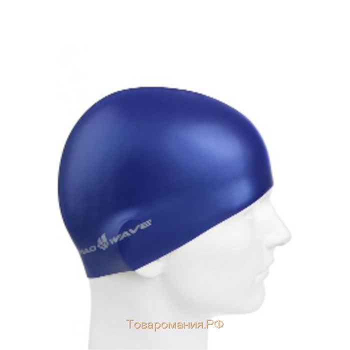 Шапочка для плавания силиконовая METAL, M0535 05 0 22W, цвет синий