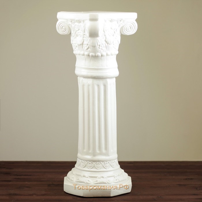 Подставка напольная "Колонна Акрополь" белая, 75 см