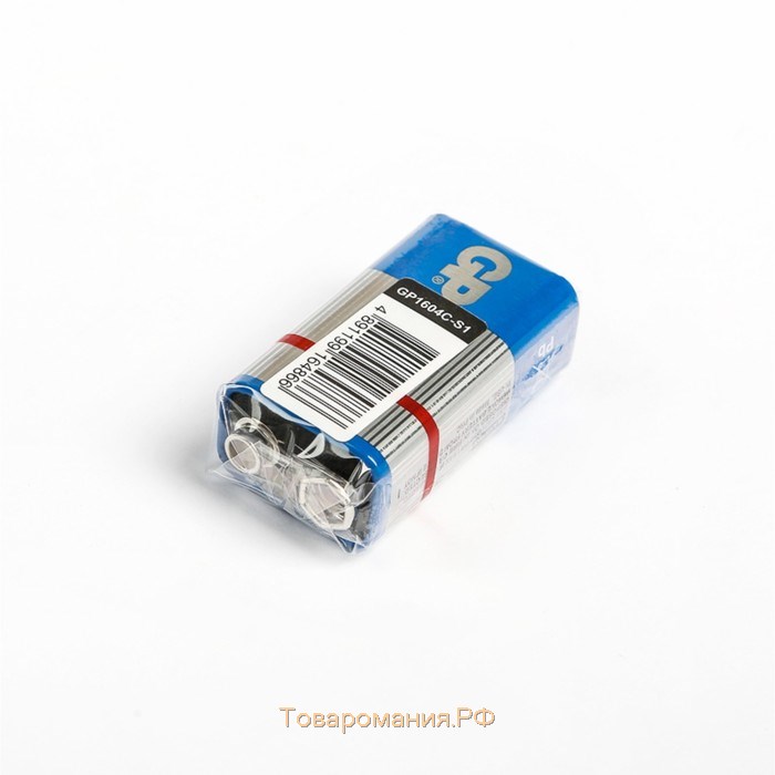 Батарейка солевая GP PowerPlus Heavy Duty, 6F22 (1604C)-1S, 9В, крона, спайка, 1 шт.