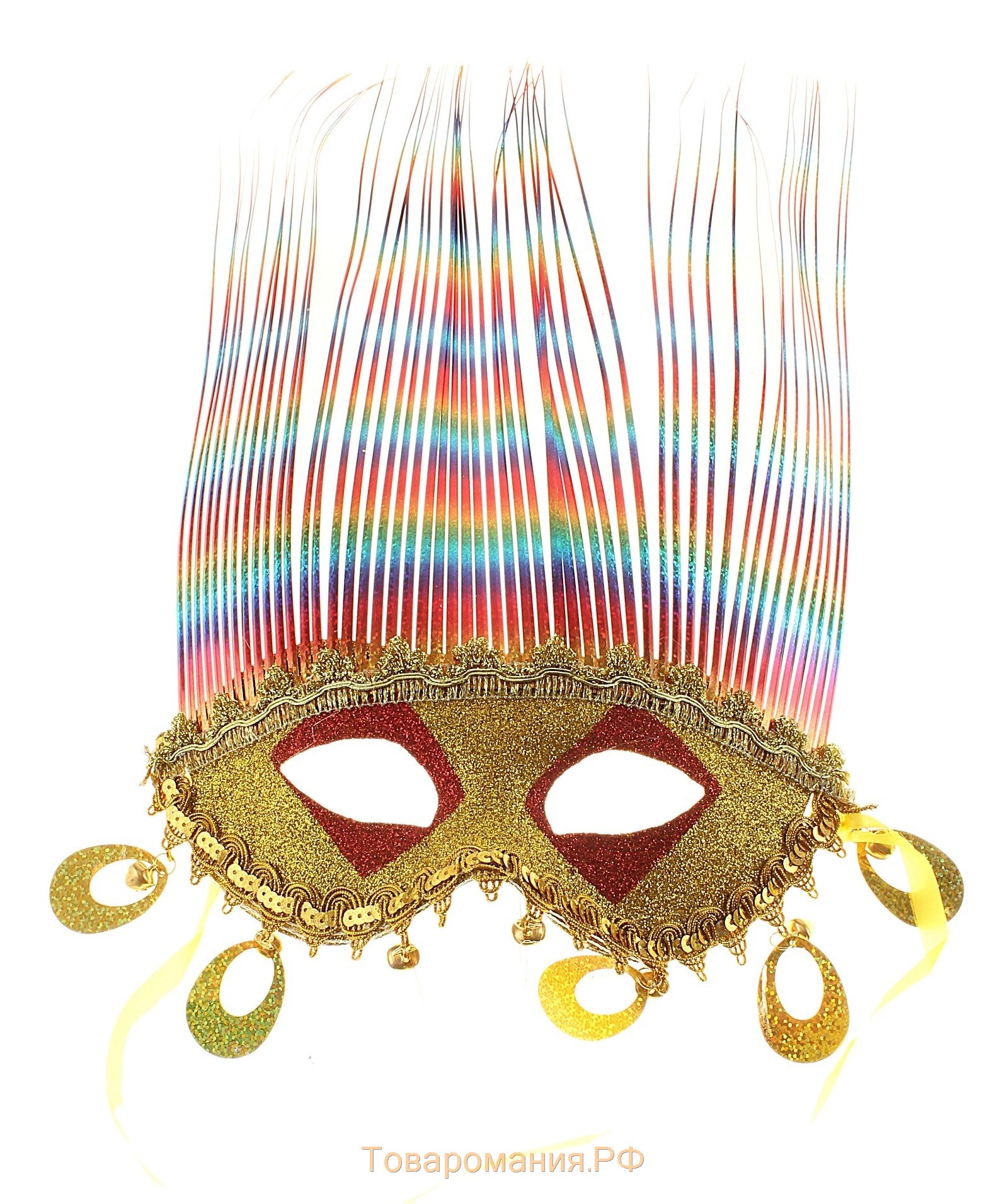 Карнавальная маска «Фаринелли», большие колокольчики, цвета МИКС