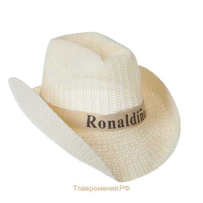 Шляпа ковбой плетеная Ronaldiho, цвета МИКС